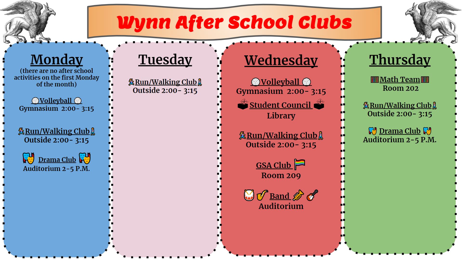 After School Clubs John W Wynn Middle School